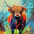 Highland Cow in the Meadow